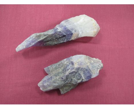 Two Amethyst Type Mineral Specimens, 16 x 12cm long.