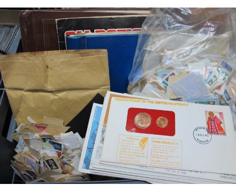 Stamps - G.B 1951 Festival High Value Set, Castles, Definitive's, World, in three albums and loose, first day covers's etc:- 