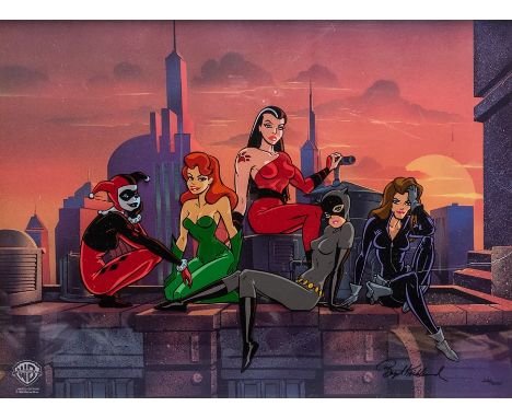 Warner Bros: A framed, Limited Edition Cel, Batman: The Animated Series, 'Bad Girls of Gotham', Issued in 1998, inspired by t
