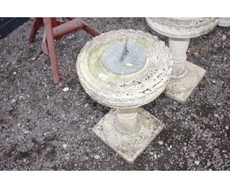A concrete sundial 