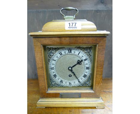 Smiths Branded carriage clock (glass missing) with presentation panel to front