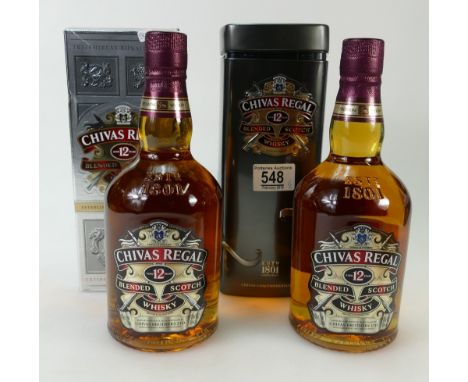 Chivas Regal Belended scotch Whiskey, both boxed(2)