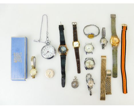 A collection of ladies and gents vintage watches to include Smiths, Sekonda, Ingersoll, Cimier, Medana and parts of Omega 30T