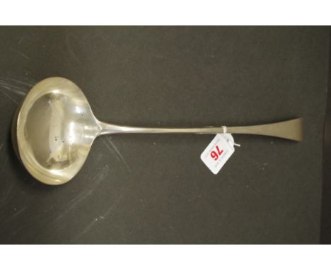 A Georgian silver Old English pattern ladle,&nbsp;by Peter &amp; Anne Bateman,&nbsp;London 1793, 133.5g. 