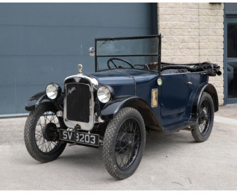 1929 Austin Seven 'Chummy' Tourer Registration Number: SV 9203 First Registered:15-07-1929 Mileage: TBC Engine Size: 858cc Co