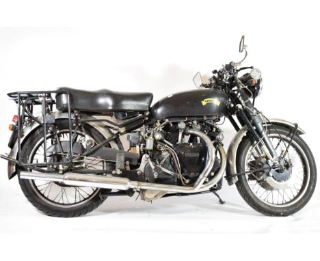 ^ Vincent Black Shadow Registration Number: LWU 649 First registered: 09-08-1952 Engine Size: 998cc Colour: Black Engine Numb