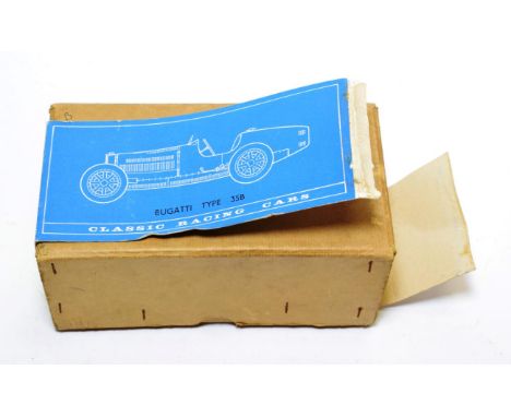 Classic Racing Cars: The Connoisseurs Metal Construction Kit, a scale of a Bugatti Type-35B, produced 1929, Type 2.3 litre Gr