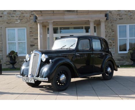 Wolseley Model Eight Registration Number: EFU 658 First Registered: 08-12-1947 Engine Size: 918cc Colour: Black Engine Number