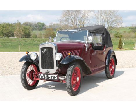 Austin Seven AEW Sports Special Registration number: YVS573 First Registered: 1936 Engine Size: 749cc Colour: Maroon and blac