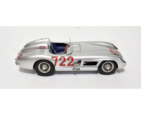 CMC Mercedes-Benz 300 SLR (W196S) 1:18 scale model, Mille Miglia 1955 (E box G)