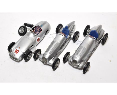 CMC Mercedes-Benz W25 (1934) 1:18 scale model, together W125 (1937) (both E) W196 (E, but rear suspension damaged, box G) and