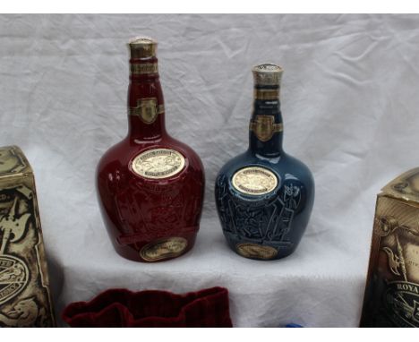 Chivas Brothers Ltd : Royal Salute 21 years old blended scotch whisky, contained in a Wade liquor bottle, 1 litre, boxed toge
