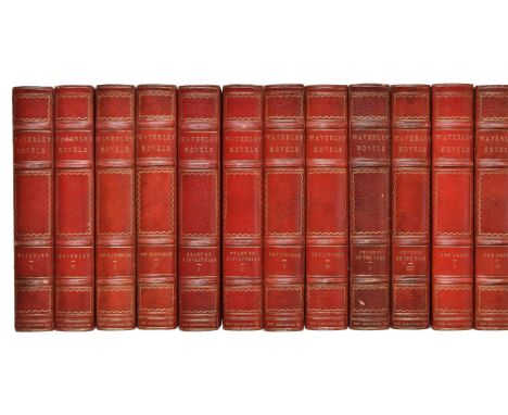 Scott (Walter). Waverley Novels, New Abbotsford Edition, 53 (of 54) volumes, Boston: Dana Estes, 1900, half-titles, engraved 