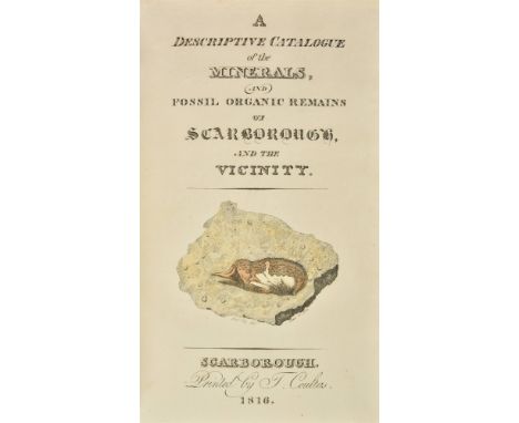 [Kendall, Frederick]. A Descriptive Catalogue of the Minerals, and Fossil Organic Remains of Scarborough and the Vicinity, in
