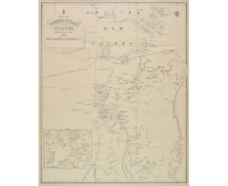 * Australasia. Map of the Torres Strait and Islands, Queensland, 1892, published to accompany the Annual Report of the Govern