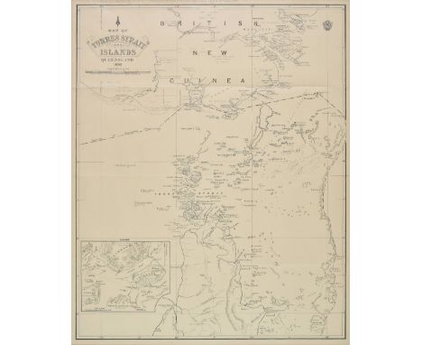 * Australasia. Map of the Torres Strait and Islands, Queensland, 1892, published to accompany the Annual Report of the Govern