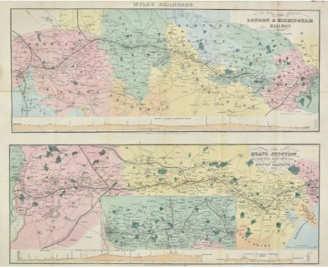 Folding Maps. A mixed collection of approximately 35 folding maps, mostly 19th century, including Wyld (James), The London &a