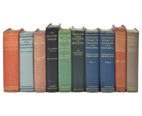Tucker (Alfred R.) Eighteen Years in Uganda and East Africa, 2 volumes, 1st edition, Edward Arnold, 1908, photogravure portra