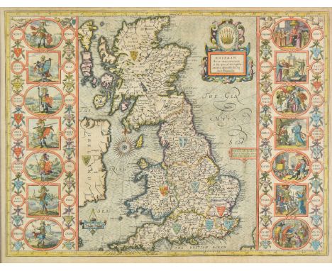 * British Isles. Speed (John), Britain as it was devided in the tyme of Englishe Saxons especially during their Heptarchy, pu