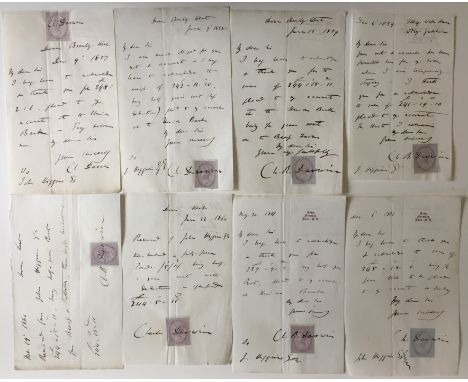 * Darwin (Charles Robert, 1809-1882). A series of 16 autograph letters signed, all but one Down, Bromley, Kent, 9 December 18