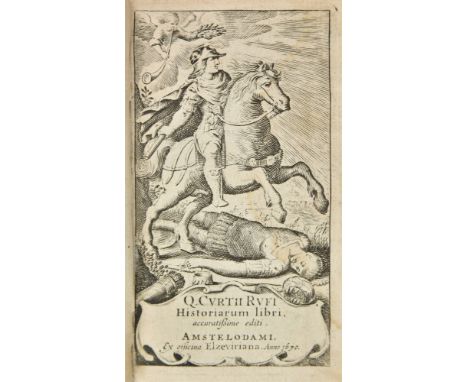 Dutch printing. Curtius Rufus (Quintus). Historiarum libri, accuratissime editi, Amsterdam: 'Ex officina Elzeviriana', 1670, 