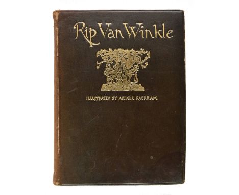 Rackham (Arthur, illustrator). Rip Van Winkle, by Washington Irving, William Heinemann, 1919, fifty tipped-in colour plates (