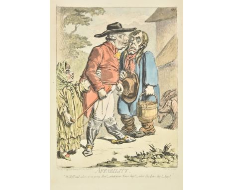 * Gillray (James), The Lord of the Vineyard, W. Humphrey, 1783, uncoloured etched caricature, some creasing, closed tear crud