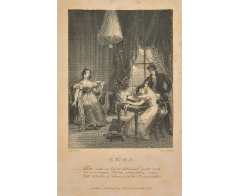 Austen (Jane). Emma, a Novel, 2nd edition, Richard Bentley, 1833, engraved frontispiece and vignette title-page (both tipped 