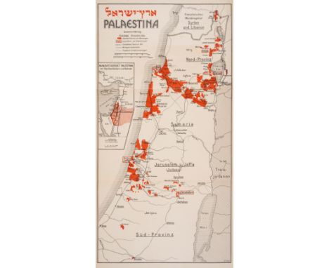 Middle East.- Trietsch (David) Pal&auml;stina-Wirtschafts-Atlas, 30 colour-printed maps and charts only, of which 4 folding, 