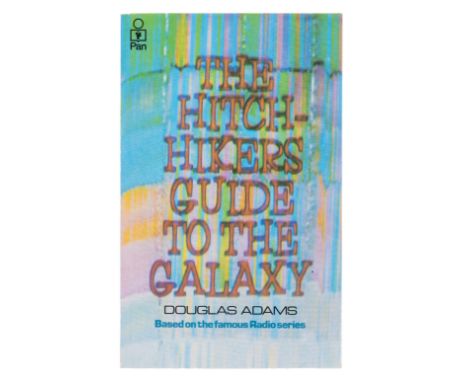 Adams (Douglas) The Hitch Hiker's Guide to the Galaxy, first edition, signed by the author on upper inner wrapper, The Hitch-