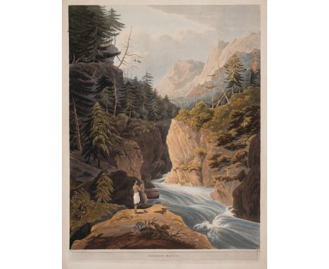 India.-&nbsp;Himalayas.- Fraser (James Baillie) Nine plates from 'Views in the Himala Mountains', aquatints and etching, with
