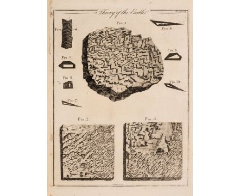 Hutton (James) Theory of the Earth, first edition, 2 engraved plates, one offset, in Transactions of the Royal Society of Edi
