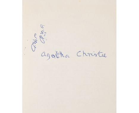 Christie (Agatha) Curtain: Poirot's Last Case, first edition, signed by the author, original boards, corners slightly bumped,