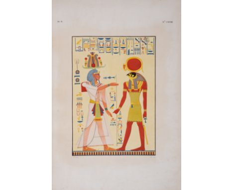 Egypt.- Rosellini (Ippolito) I Monumenti dell'Egitto e della Nubia, 3 vol. in 5, plate vol. only, first edition, half-titles,