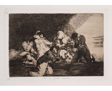 Goya y Lucientes (Francisco Jos&eacute; de) Los Desastres de la Guerra, third edition, complete set of eighty etchings with a