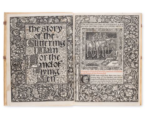 Kelmscott Press.- Morris (William) The Story of the Glittering Plain, one of 250 copies on paper, printed in red and black, 2