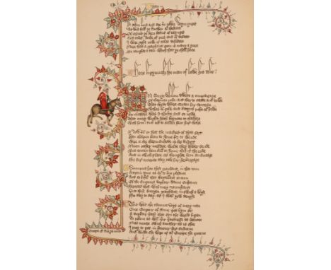 Chaucer (Geoffrey) The Ellesmere Chaucer, 2 vol., limited edition, original brown morocco-backed cloth, spines a little faded