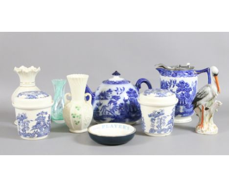 A collection of ceramics to include Belleek, Masons, Doulton, Royal Corona ware, Caithness etc.
