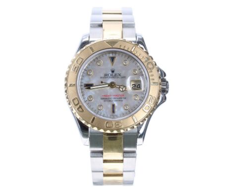 Rolex Oyster Perpetual Date Yacht-Master stainless steel and gold lady's bracelet watch, ref. 169623, circa 2000, serial. no.