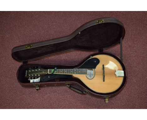 An Ashbury mandolin, Model No. GR-3124N, 67cms long, cased.