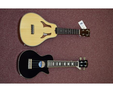 A Clearwater mandolin, Model UCW7V, 56cms long; together with a Mahalo electric mandolin, Model No. ULP-1E-BK, 54.5cms long, 