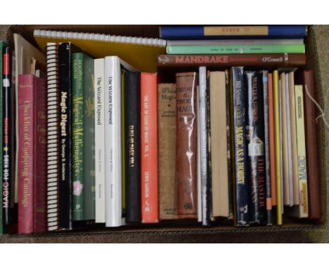 A box of magic interest books, to include: "White Magic" by Jasper Maskelyne, "The Old and The New Magic" by Evans, "A Check 