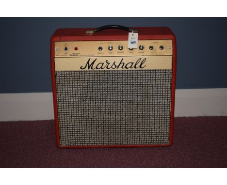 A Marshall amplifier, type Mercury Stock No.2060, serial No.53092, in red.