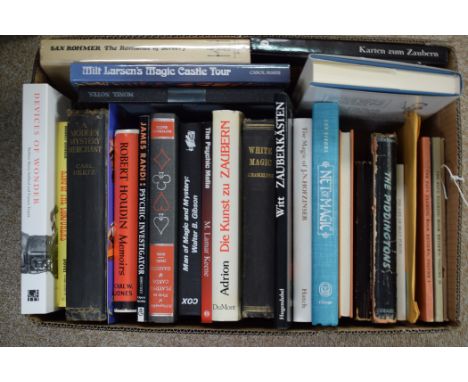 A box of magic interest books, to include: "Devices of Wonder" by Stafford & Terpak, "A Modern Mystery Merchant" by Carl Hert