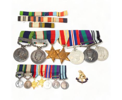 A group of 7 Second War and India Service medals, awarded to Lt-Col HPE Waters, 8th Punjab Regiment, 10th Battalion, includin