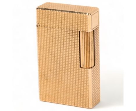 DUPONT - gold plated pocket lighter, height 57mmGood condition with light scratching 
