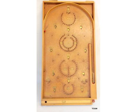 A vintage Chad Valley wooden Bagatelle game