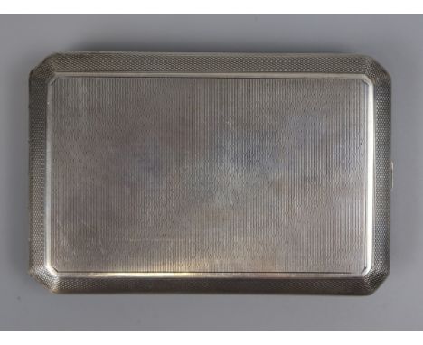 Hallmarked silver cigarette case - Approx weight: 171g 