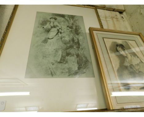 PORTRAIT OF A YOUNG WOMAN, TOGETHER WITH ONE OTHER (2) 