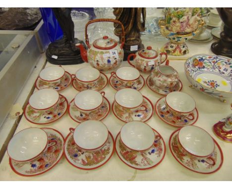 An Oriental tea service